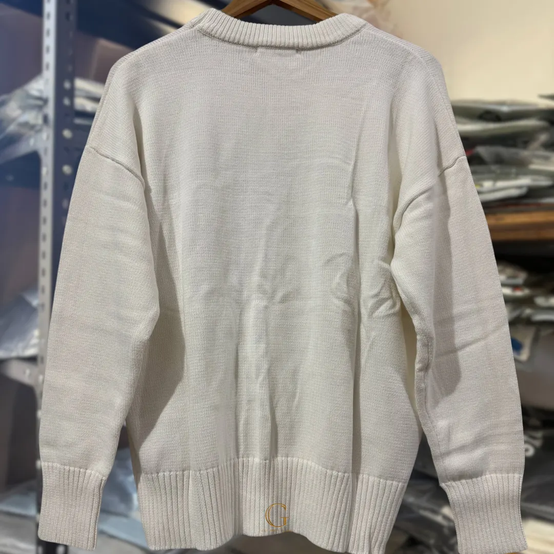 Ami Knitted Sweater White thumbnail 4
