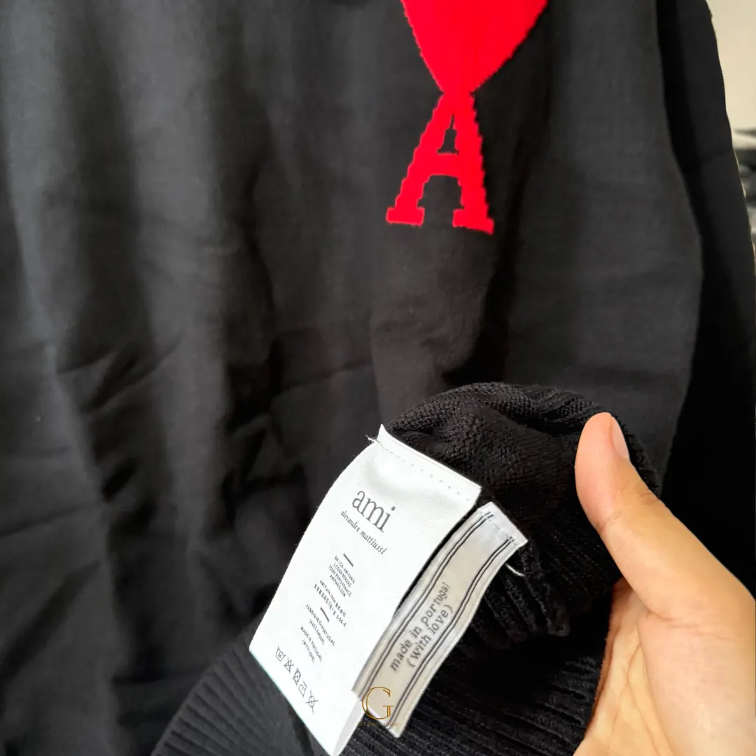 Ami Knitted Sweater Black thumbnail 3