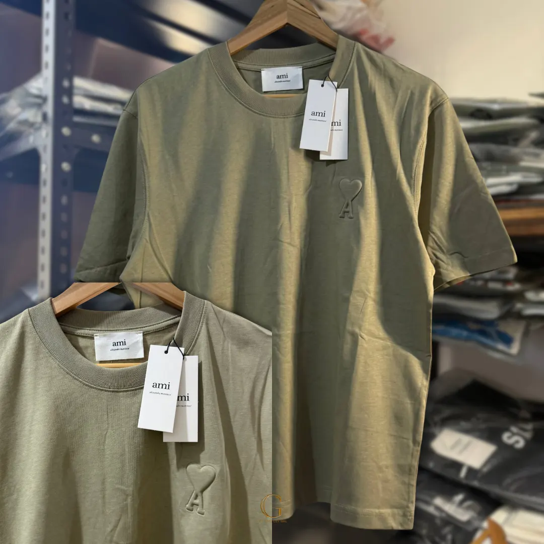 Ami Shirt EMBOSSED GREEN