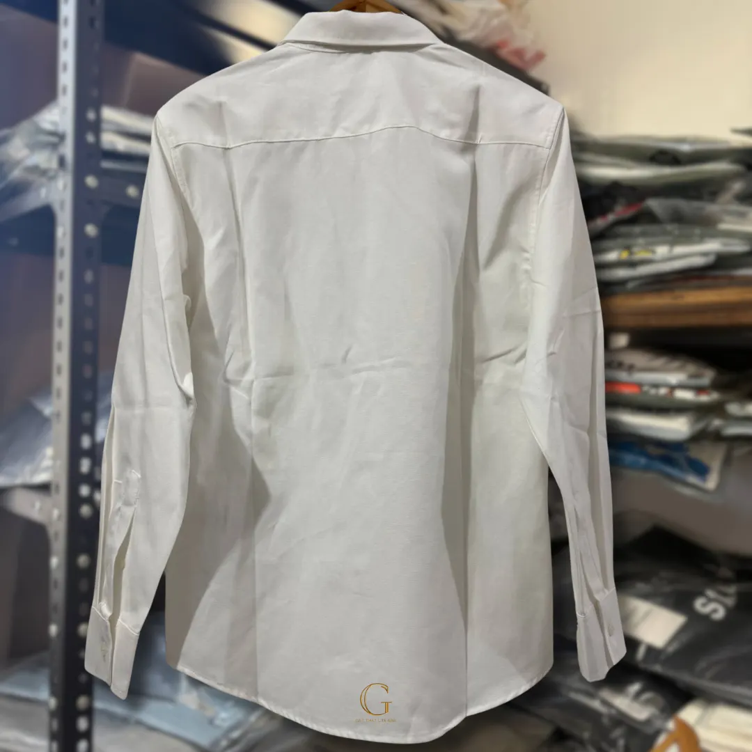 AMI Paris Polo Button Down Long Sleeves White thumbnail 4