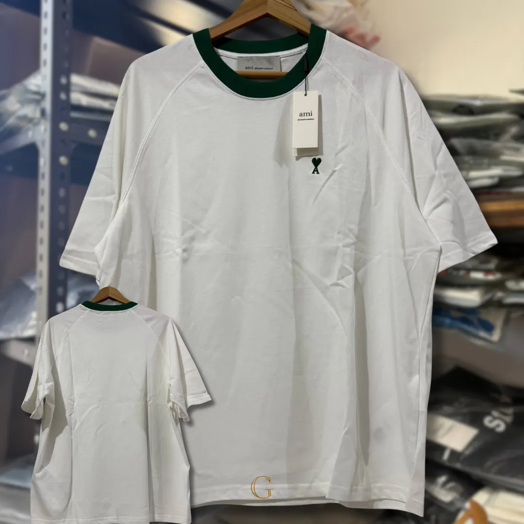 Ami Shirt TWO TONE WHITE