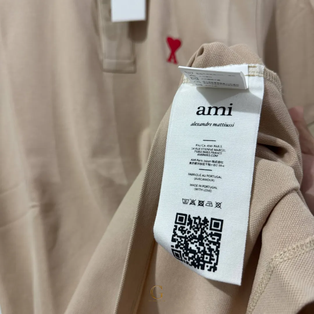 Ami Polo Shirt KHAKI thumbnail 3