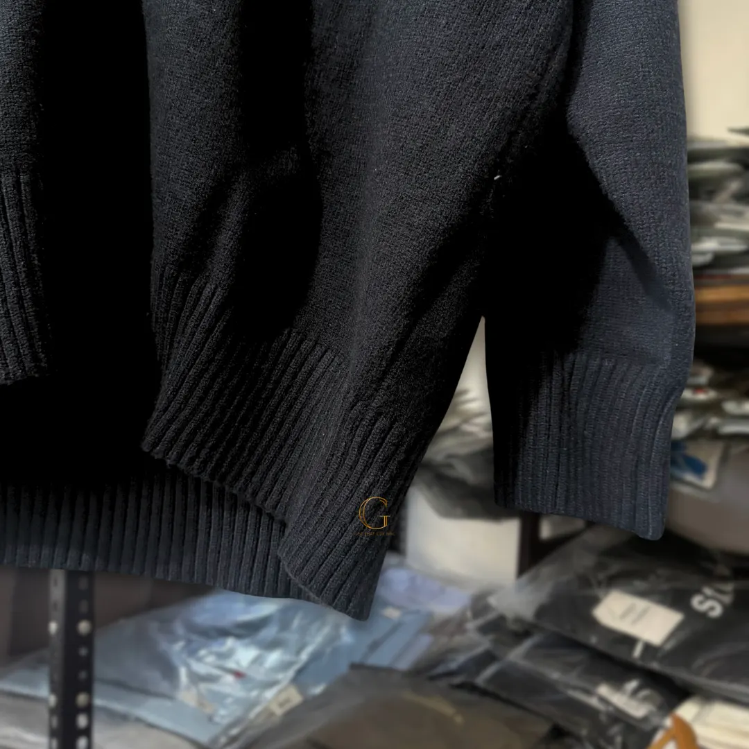 Ami Knitted Cardigan Black thumbnail 4