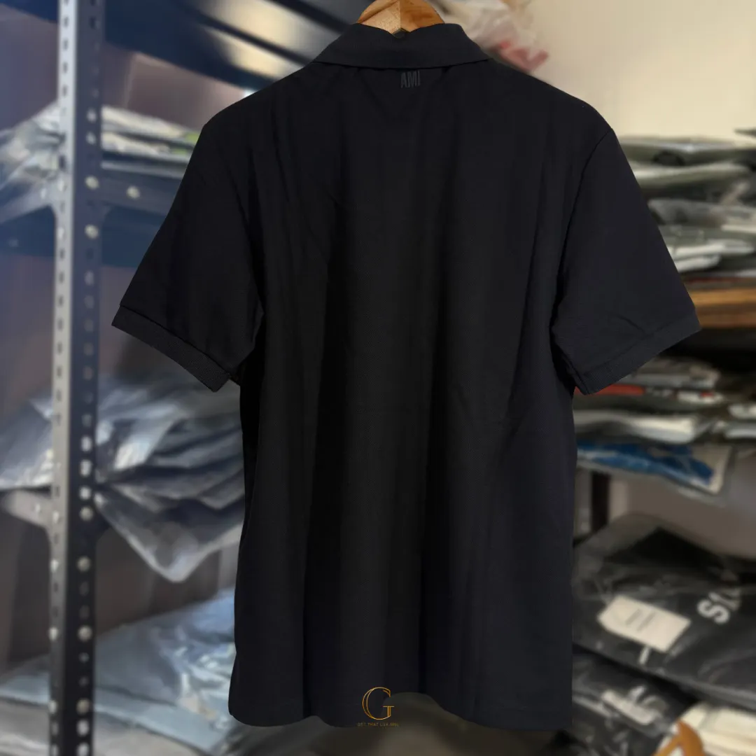 Ami Polo Shirt BLACK thumbnail 4