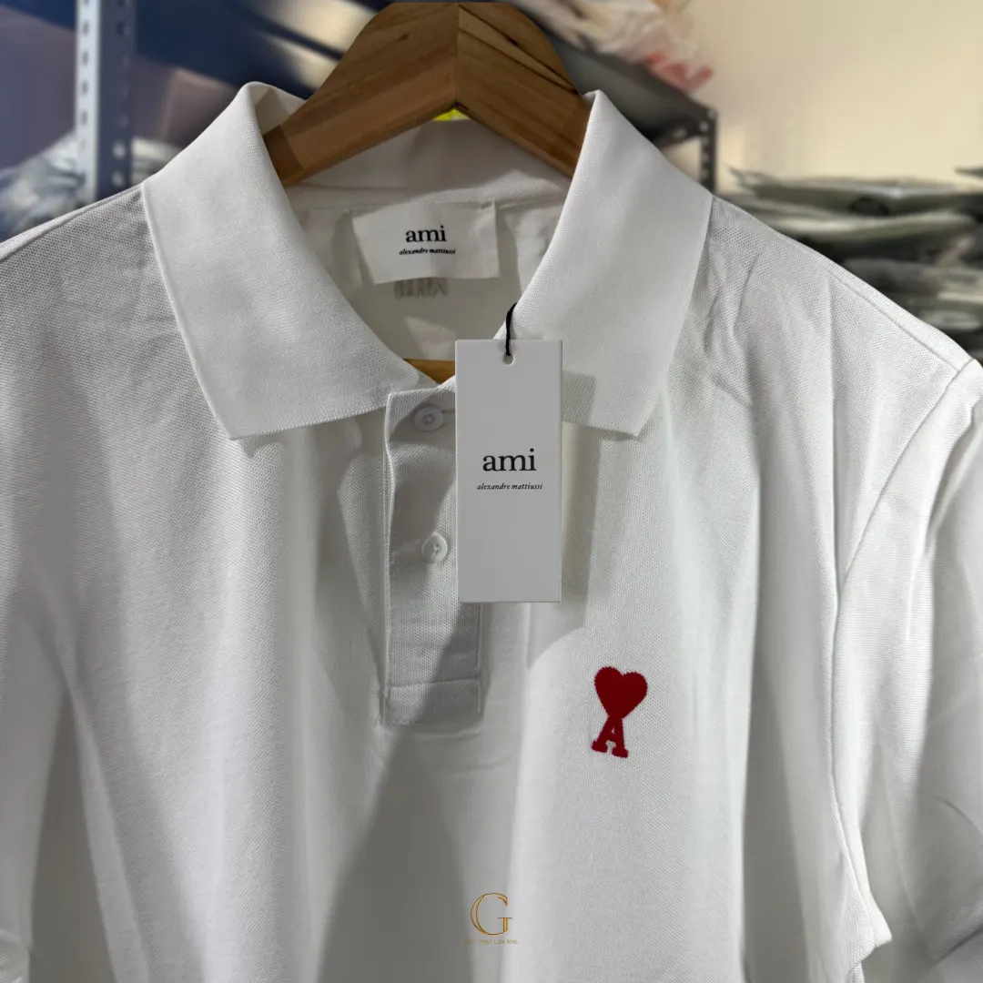 Ami Polo Shirt WHITE thumbnail 2
