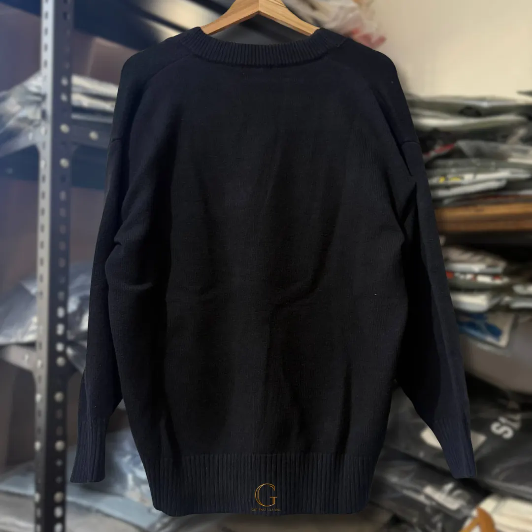 Ami Knitted Cardigan Black thumbnail 5