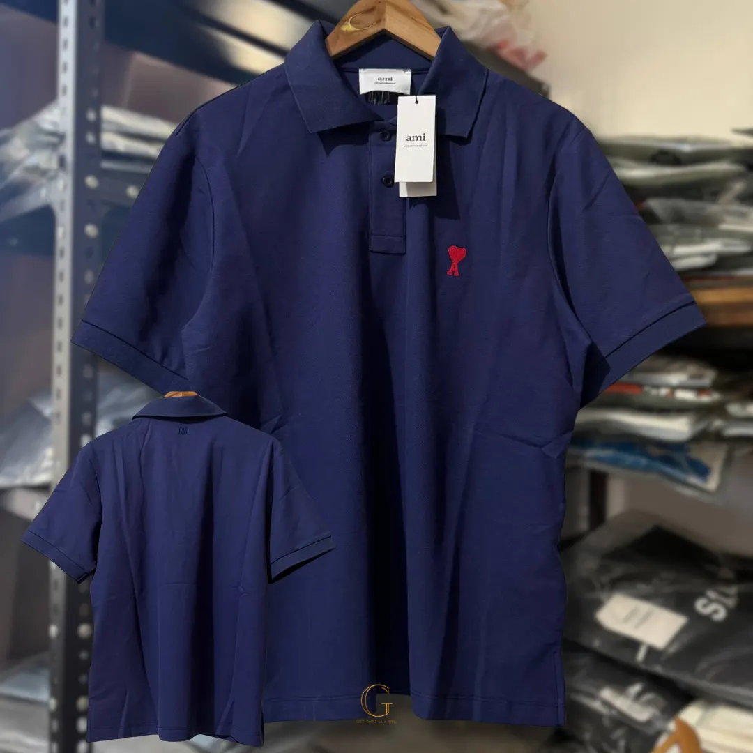 Ami Polo Shirt SAPPHIRE