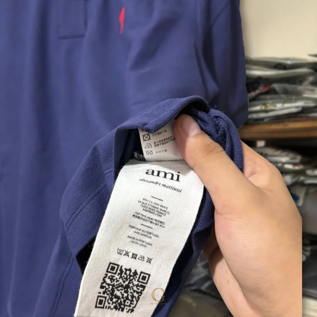 Ami Polo Shirt SAPPHIRE thumbnail 3