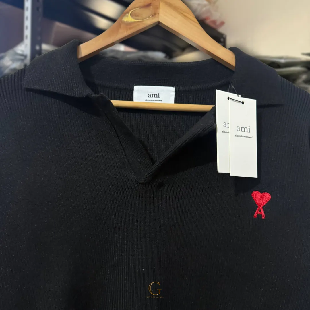 AMI PULLOVER SWEATER BLACK thumbnail 2