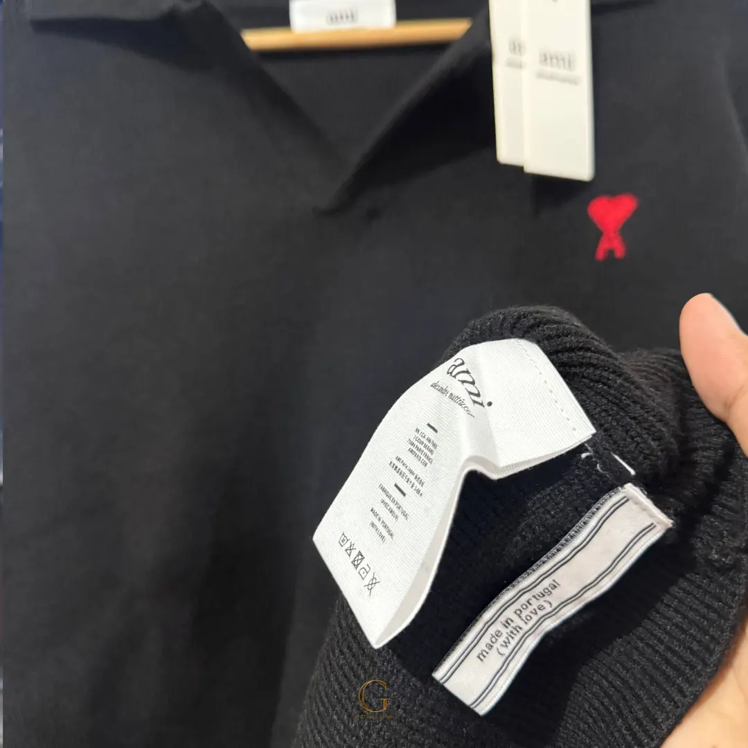 AMI PULLOVER SWEATER BLACK thumbnail 3