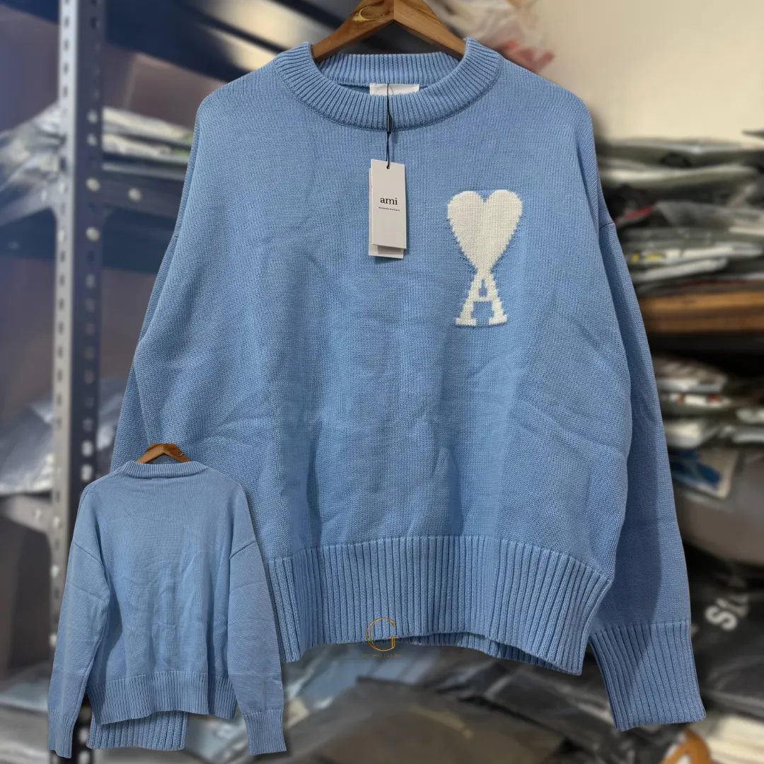 Ami Knitted Sweater Sky