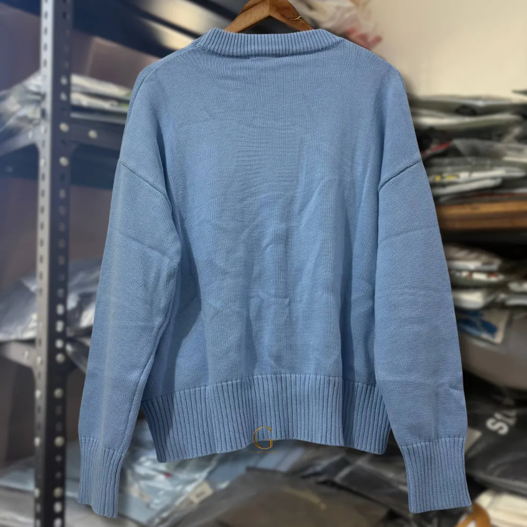 Ami Knitted Sweater Sky thumbnail 5