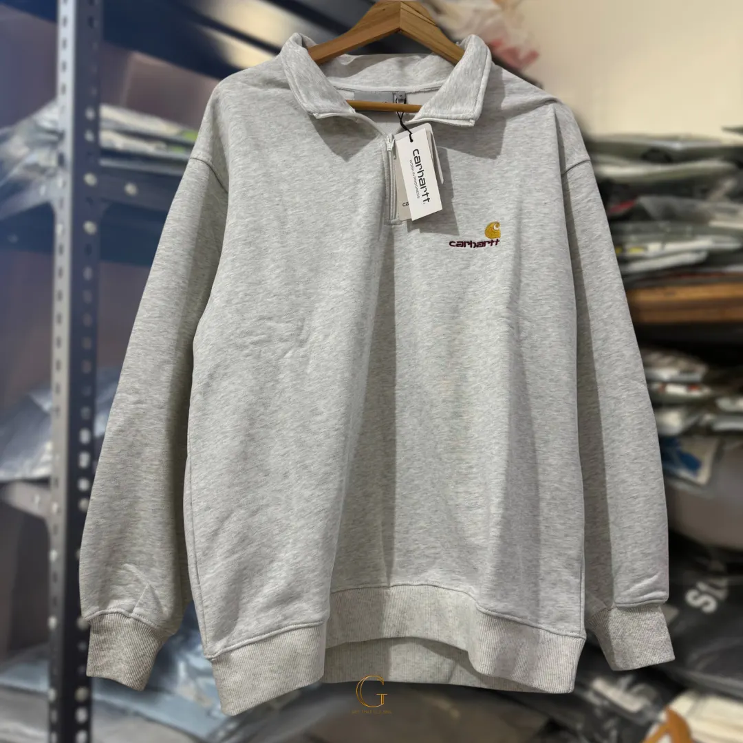 Carhartt QUARTER ZIP SWEATER GRAY