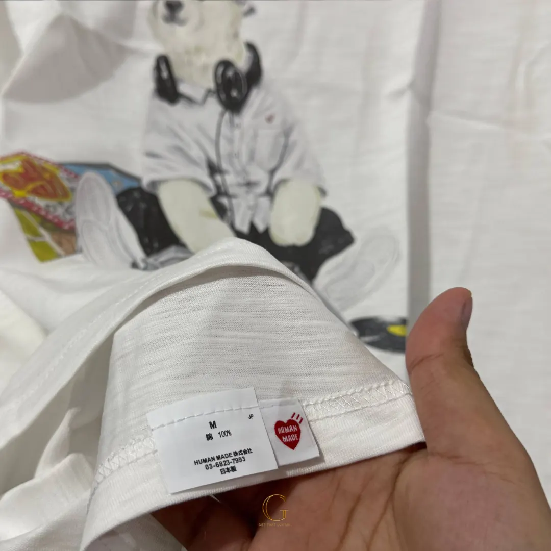Human Made EATING BEAR WHITE thumbnail 3